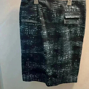 Dark Blue Skirt with Light Blue Accents From Grace NWT, Size 12